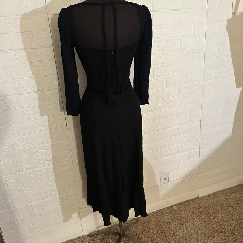 Reformation Mara Dress Black - Picture 9 of 10